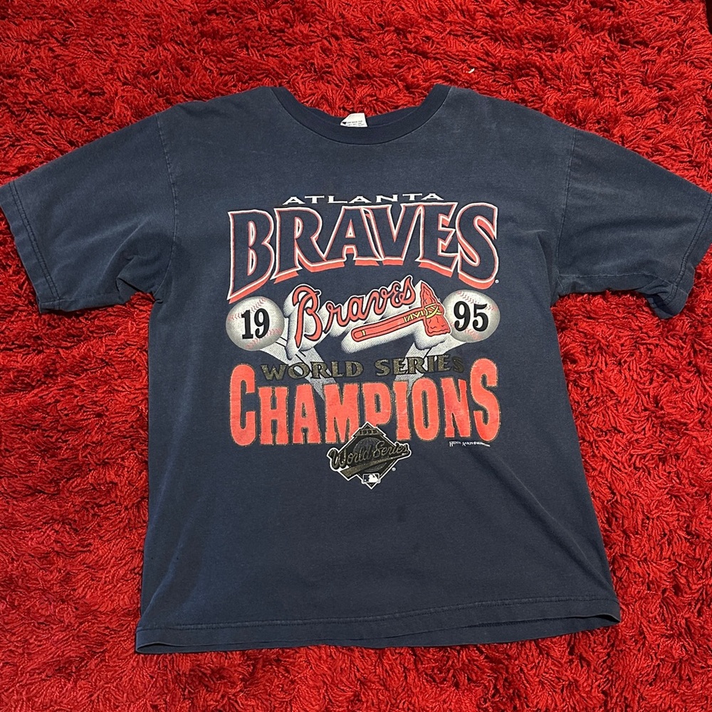 1995 Vintage Atlanta Braves WS Champs Tee